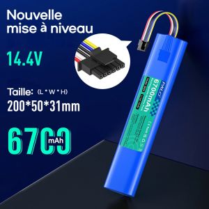 PALO-Batterie de remplacement 14.4V 6700mAh pour robot de Aspirateur Neato Botvac D3 D3 + D4 D5 D5 +