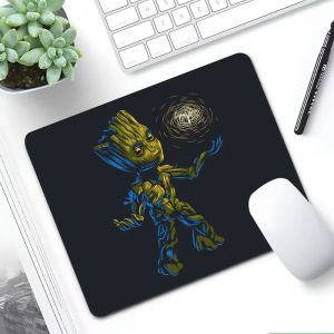 Tapis de souris Marvel Baby Groot MINISO pour joueurs de sport électronique, accessoires de jeu,