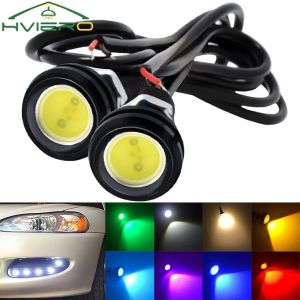 2X T10 Dc 12v 23mm oeil d'aigle lumière 2.5W Auto Led diurne sauvegarde Moto feux de signalisation
