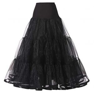 Jupon Long Crinoline à volants de 95CM, Vintage, pour robes de mariée, sous-jupe, Tutu Rockabilly