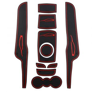 Tapis de rainure de porte de voiture pour Ford Fiesta MK7 2009 2010 2011 2012 2013 2014 2015, tapis