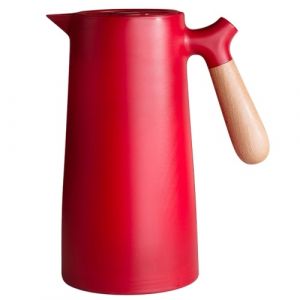 Grande carafe à café thermique Thermos à double paroi Doublure en verre domestique Pot à café Pot d'isolation domestique Carafes sous vide avec infuseur à thé et passoire amovibles