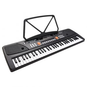 BIGFUN 61 Cl&eacute;s rechargeables Orgue &eacute;lectronique pour enfants Piano &eacute;lectrique avec microphone