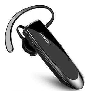 NEW BEE Casque d'écoute BT mono-sans fil Annulation du bruit d'écouteur micro-sports écouteurs mains libres 24 heures de conduite 60 jours de veille pour les voyages de bureau