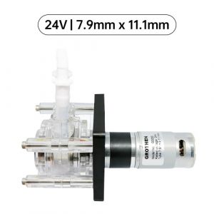 GROTHEN G3000 Pompe p&eacute;ristique 24V Pompe de dosage liquide &agrave; grand d&eacute;bit 3000ml/min 3 rouleaux avec tube de qualit&eacute; alimentaire PHARMED BPT pour laboratoire d'aquarium Analyse chimique Additifs dos&eacute;s