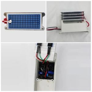 G&eacute;n&eacute;rateur d'ozone AC220V purificateur d'air lavable &agrave; plaque d'ozone en c&eacute;ramique int&eacute;gr&eacute;e pour salle de bain cuisine salon supprimer fumer cuisson animaux odeur 40 000 mg/h