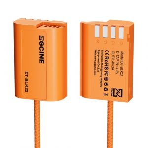 Batterie fictive ZGCINE DMW-BLK22 avec câble d'alimentation D-Tap de 60 cm de long D-Tap Remplacement de la batterie fictive DMW-BLK22 pour Panasonic Lumix DC-G9 II/ CC Caméras S5/ DC-S5 II/ GH5 II/ S5IIX/ S5IIX/ S5M2/ S5M2X/ GH5