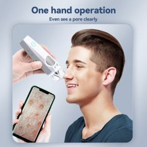 2MP 1080P WiFi Microscope Électronique USB Mobilephone Ordinateurs Connexion Microscope Photo Vidéo Prise Microscope Électronique Portable avec 8 Lumières LED Support Pliable