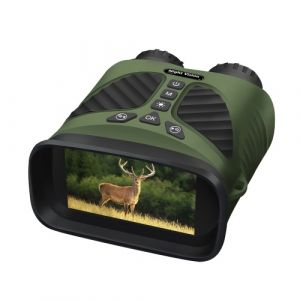 Jumelles Caméra Vision Nocturne Infrarouge 2.5K Zoom Optique 10X Écran IPS 3'' Illuminateur Infrarouge Zoom Numérique pour Chasse Camping Jumelles Numériques