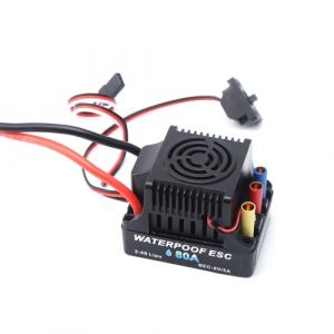 80A sans brosse 2-4S ESC régulateur de vitesse électrique 6V 5A BEC T prise pour 1/8 1/10 RC voiture