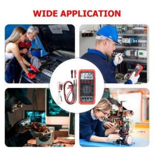 Multim&egrave;tre num&eacute;rique intelligent 1999 compteurs LCD r&eacute;tro&eacute;clairage &eacute;lectrique automobile testeur voltm&egrave;tre amp&egrave;rem&egrave;tre mesure de temp&eacute;rature multifonction angle de repos RPM AC DC tension courant r&eacute;sistance capacit&eacute; continuit&eacute; diode hFE test