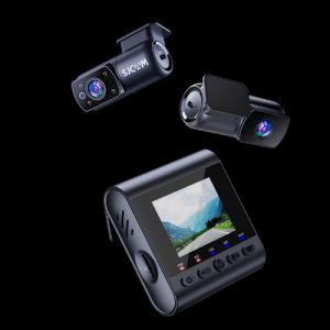 SJCAM M60 4K 30FPS Caméra Dash Cam avant pour voiture Tableau de bord GPS Caméra Dashcam avec caméra avant et arrière et caméra intérieur