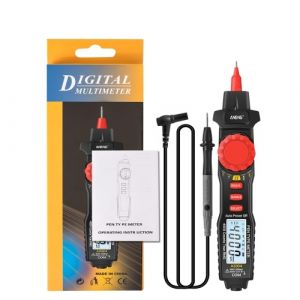 ANENG A3004 Multim&egrave;tre &agrave; stylet num&eacute;rique Gamme automatique NCV Voltm&egrave;tre AC / DC Amp&egrave;rem&egrave;tre Ohmm&egrave;tre R&eacute;sistance avec test de diode de capacit&eacute; Alarme de continuit&eacute; &Eacute;cran LCD r&eacute;tro-&eacute;clair&eacute; avec lampe de poche de maintien des donn&eacute;es