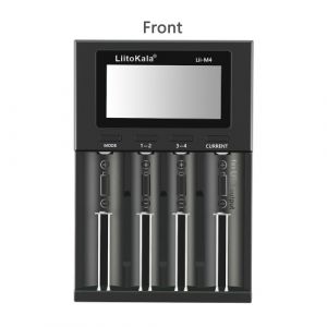 Chargeur de batterie LIITOKALA LII-M4 4 emplacements avec affichage LCD pour 18650 26650 14500 AA AAA Chargeur de batterie rechargeable intelligent de batterie Lithium NiMH