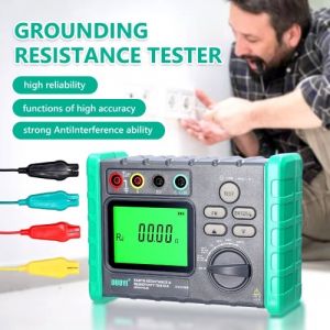Écran numérique à haute précision Testeur de résistance à la terre Testeur de résistance au sol à plusieurs engages Tension Compteur Megohmmètre Voltmètre Machine de mesure de la tension photovoltaïque DY-4100A