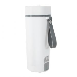 Bouilloire &eacute;lectrique portable pour eau bouillante 350 ml b&eacute;cher de voyage bouilloire &agrave; eau chaude en acier inoxydable arr&ecirc;t automatique pour faire du th&eacute; caf&eacute; lait pour b&eacute;b&eacute;