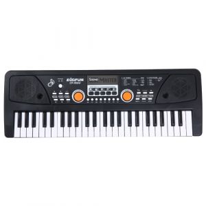 BIGFUN 49 cl&eacute;s USB Organe &eacute;lectronique Kids Piano &eacute;lectrique avec microphone Black Digital Music Clavier &eacute;lectronique