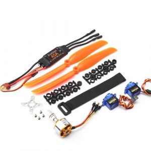Moteur sans balais 1400KV 40A ESC 8060 Hélice 9G Micro Servo 2 pièces pour prise XT60 d'hélicoptère d'avion RC