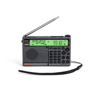 HanRongDa HRD-757 Radio multibande FM AM MW SW V.UHF AIR WB Radio portable Contr&ocirc;le par application BT TF Lecteur de musique Alarme SOS Lampe de poche R&eacute;veil