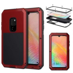 Coque Huawei Mate intégrale protection militaire, Rouge / Mate 20 Pro