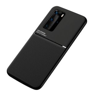 Coque Huawei P couleur mate unie compatible support magnétique, Noir / P20 Pro