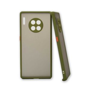 Coque Huawei P mate et ajustée avec boutons interchangeables, Kaki / P20 Pro