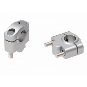 Rehausseur de guidon Hepco & Becker - argent