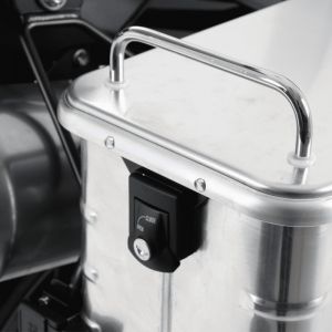 Valise Hepco & Becker standard 35 gauche - argent