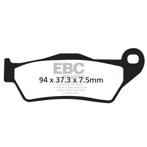 Plaquettes de freins EBC Carbone