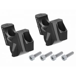 Rehausseur de guidon Hepco & Becker avec d&eacute;port - noir