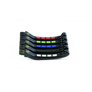 Leviers de frein et d'embrayage LighTech repliables/reglables Alien avec inserts caoutchouc noir