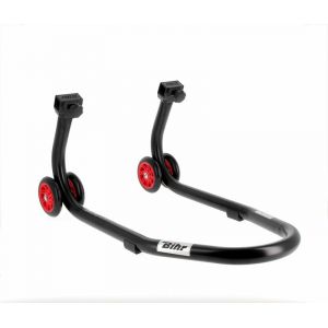 Béquille Bihr avant Home Track noir mat roues rouge