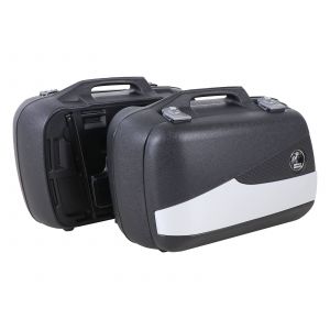 Valise Hepco & Becker Junior Flash argent 30 (la paire) - noir