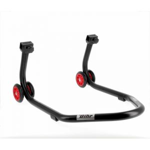 Béquille Bihr arrière Home Track supports en "V" noir mat roues rouge
