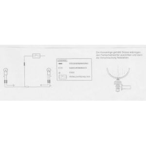 Feux Hepco & Becker Twinlight (route) avec support et c&acirc;ble - chrome