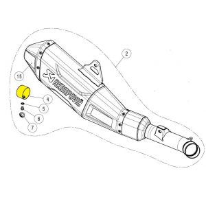 Reducteur de bruit Akrapovic Insert d&eacute;cibels