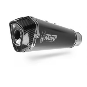 Silencieux Mivv Delta Race - Acier inox noir / inox noir