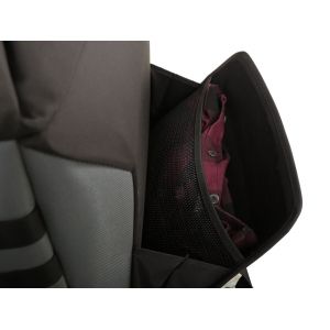 Valise Hepco & Becker Xtravel Basic droite avec plaque d'adaptation support tubulaire - noir