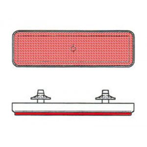 Feux Bihr Catadioptre rectangulaire rouge