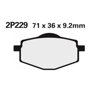 Plaquettes de freins Nissin Off-Road semi-métallique - 2P-229GS