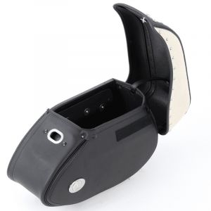 Valise Hepco & Becker Ivory gauche pour support de tubulaire - noir/ivoire