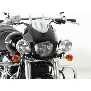 Feux Hepco & Becker Twinlight (route) avec support et c&acirc;ble - chrome