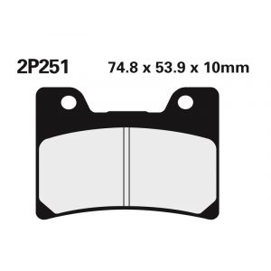 Plaquettes de freins Nissin route /Off-Road métal fritté - 2P-251ST