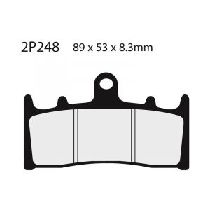 Plaquettes de freins Nissin route semi-m&eacute;tallique - 2P-248NS