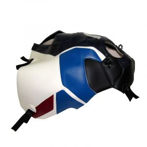 Tapis de réservoir Bagster MARINE BLANC/NOIR MAT GRAIN/DÉCO GITANE/DÉCO ROUGE FONCÉ