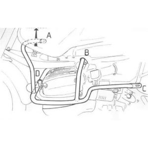 Pare-carter Hepco & Becker Crashbar - noir