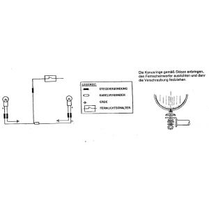 Feux Hepco & Becker Twinlight (route) avec support et c&acirc;ble - chrome