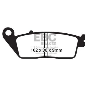 Plaquettes de freins EBC Carbone