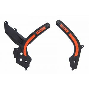 Prot&egrave;ge cadre Racetech RACTECH bi-mati&egrave;res noir/orange