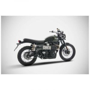 Silencieux Zard DOUBLE INOX - embout inox noir